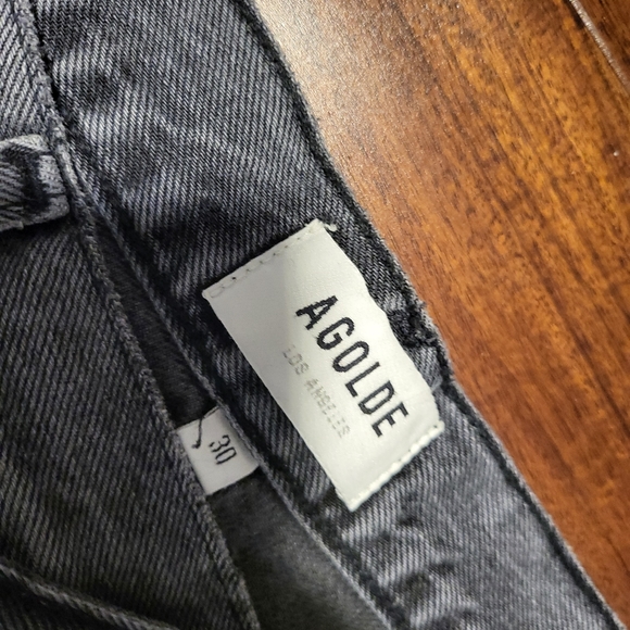 Agolde criss cross grey black denim New no tags - Picture 4 of 4